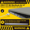 Suitable for  2023 2022 MacBook Air 13 inch case M2 Model A2681 Hard Shell Case Keyboard Cover Green - SuperSaverAU - view 2