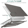 Suitable for  2023 2022 MacBook Air 13 inch case M2 Model A2681 Hard Shell Case Keyboard Cover Grey - SuperSaverAU - view 5