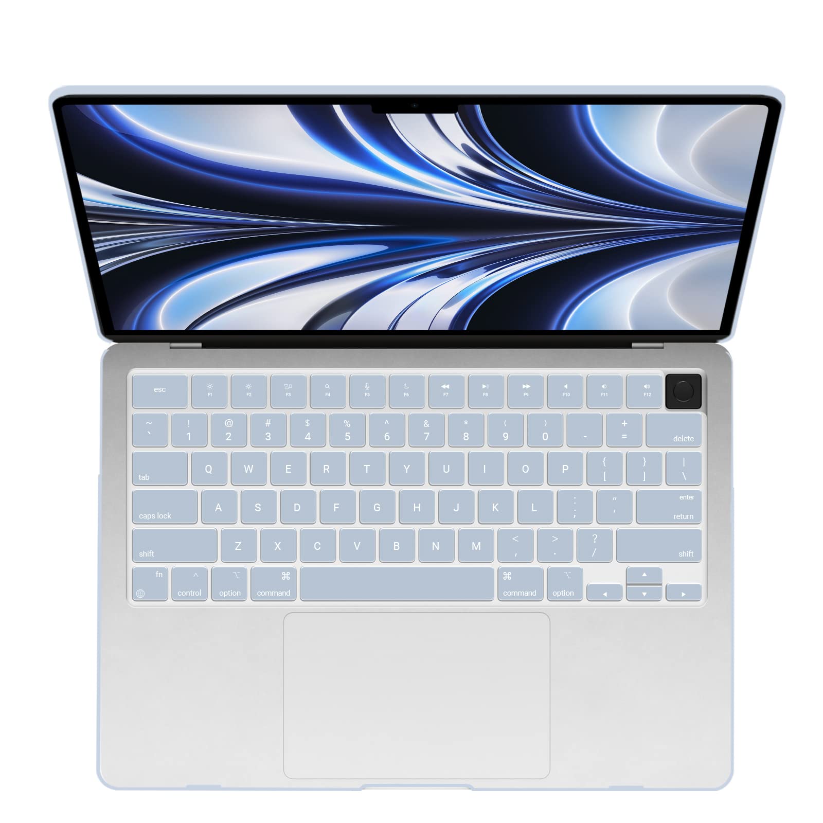 Suitable for  2023 2022 MacBook Air 13 inch case M2 Model A2681 Hard Shell Case Keyboard Cover - SuperSaverAU - view 10