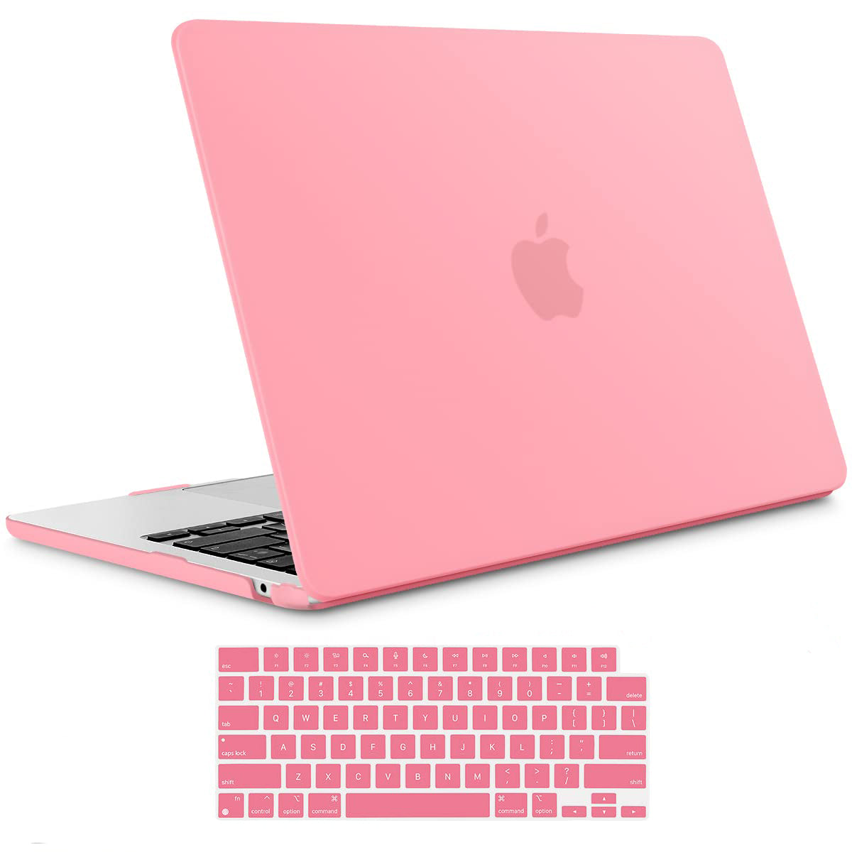 Suitable for  2023 2022 MacBook Air 13 inch case M2 Model A2681 Hard Shell Case Keyboard Cover Pink - SuperSaverAU - view 1
