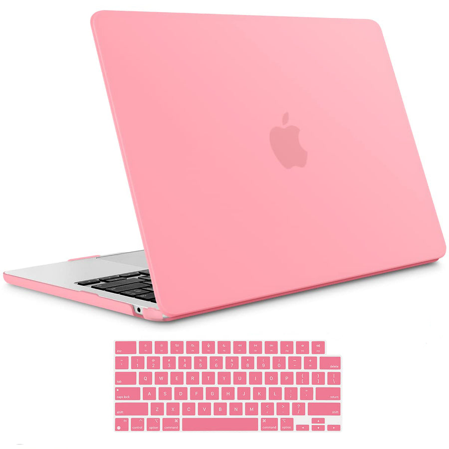 Suitable for  2023 2022 MacBook Air 13 inch case M2 Model A2681 Hard Shell Case Keyboard Cover Pink - SuperSaverAU - view 1