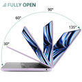 Suitable for  2023 2022 MacBook Air 13 inch case M2 Model A2681 Hard Shell Case Keyboard Cover Purple - SuperSaverAU - view 5