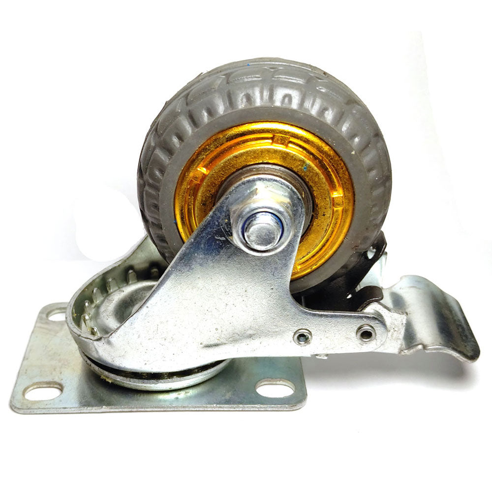 3" Heavy Duty Industrial Swivel Brake Caster Wheel Caster Wheels Castor load 50KG Trolley Cart - SuperSaverAU - view 2