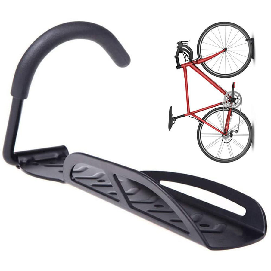 Bicycle Wall Hook 26cm x 4cm x 13cm, Rubber Coated, Stable Design, 600g - SuperSaverAU - view 1