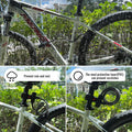 Premium Bike Cable Lock with 12mm Steel Cable, Bracket & 2 Keys - 1.2m