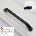 Zinc Kitchen Cabinet Handle Pull, Black, 128MM, Modern European Style, Sleek Design - SuperSaverAU - view 2