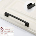 Zinc Kitchen Cabinet Pull Handle, Black, 160mm, Modern European Style, Laser Edging - SuperSaverAU - view 1