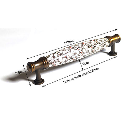 Ceramics Kitchen Cabinet Handles 128mm Modern Stainless Steel Pulls