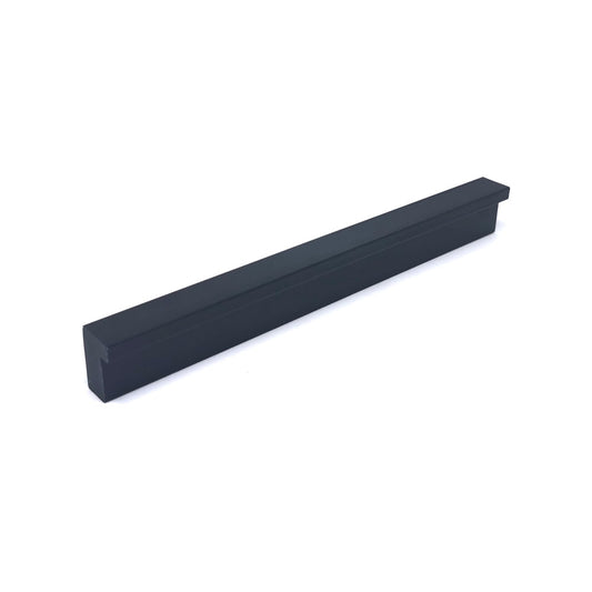Zinc Kitchen Cabinet Handles 128mm Modern Black Drawer Bar Pulls, Sleek Design