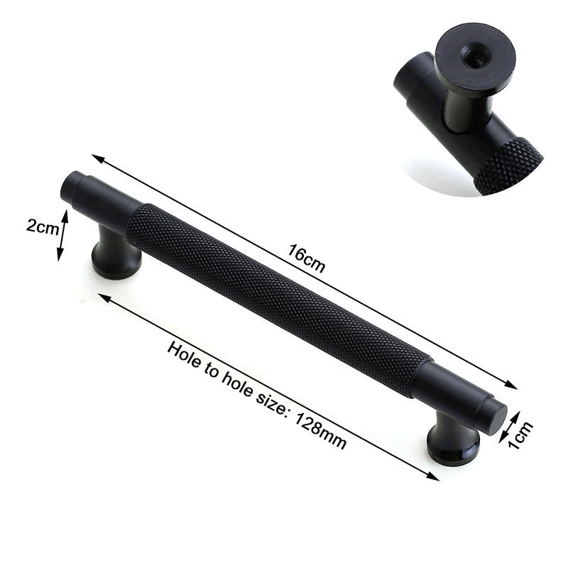 Ceramics T-Bar Cabinet Pull 128mm, Stainless Steel Brushed Nickel Finish - SuperSaverAU - view 1