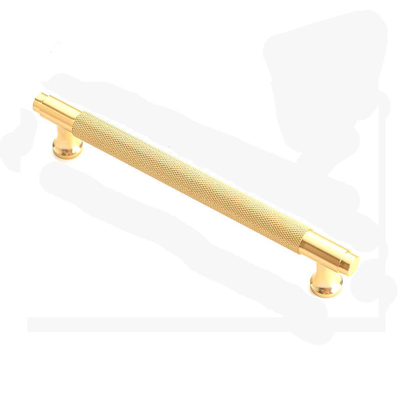 Gold Kitchen Cabinet Handle Pull, 160mm, Modern Stainless Steel, Brushed Nickel Finish - SuperSaverAU - view 1
