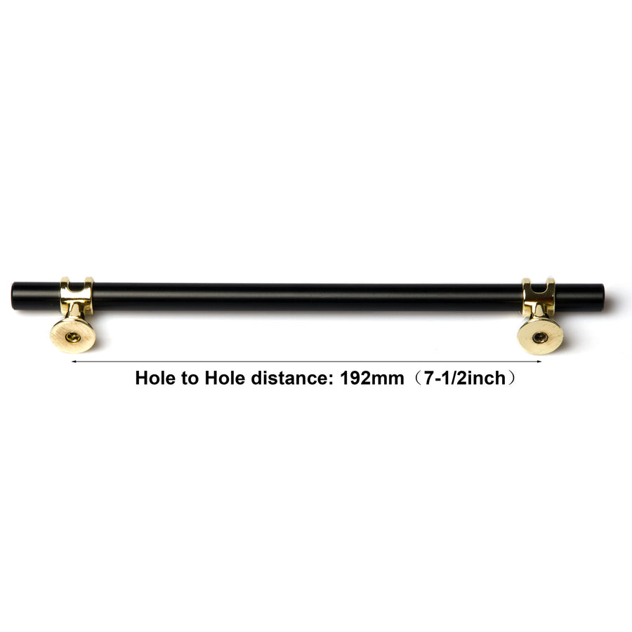 Luxury Design Black Kitchen Cabinet Handle Pull 192mm, Modern European Style - SuperSaverAU - view 1