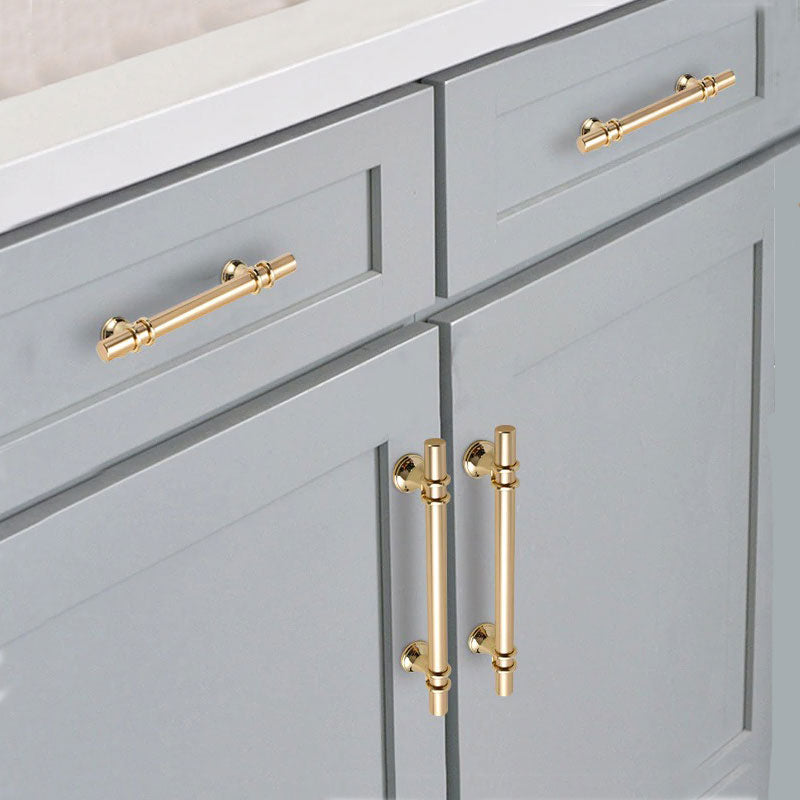 Luxury Design Gold Kitchen Cabinet Pull Handle 160MM, Modern Zinc Alloy - SuperSaverAU - view 2