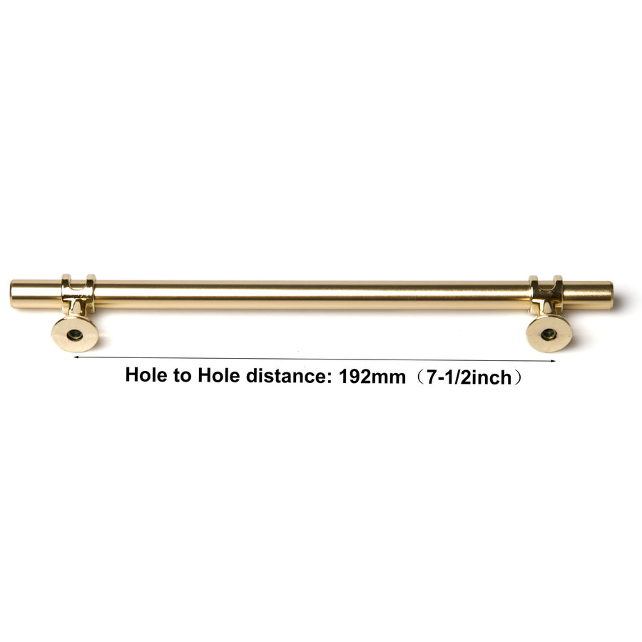 Luxury Design Gold Kitchen Cabinet Handle Pull 192mm, Modern European Style - SuperSaverAU - view 1