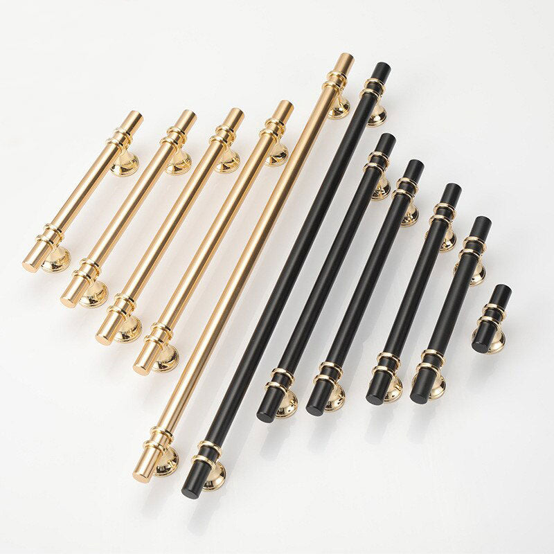Luxury Design Gold T Bar Kitchen Cabinet Handle 1x Handle, Modern Style - SuperSaverAU - view 1