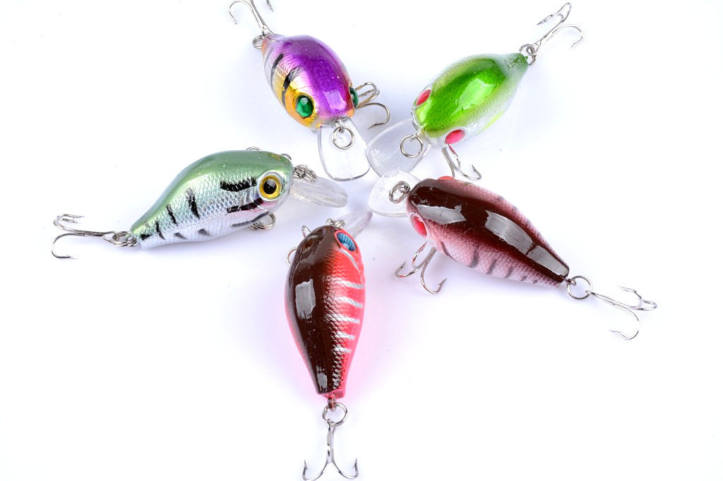 Durable ABS 5.5cm Popper Crank Bait Fishing Lure 5x Saltwater Surface Tackle - SuperSaverAU - view 4