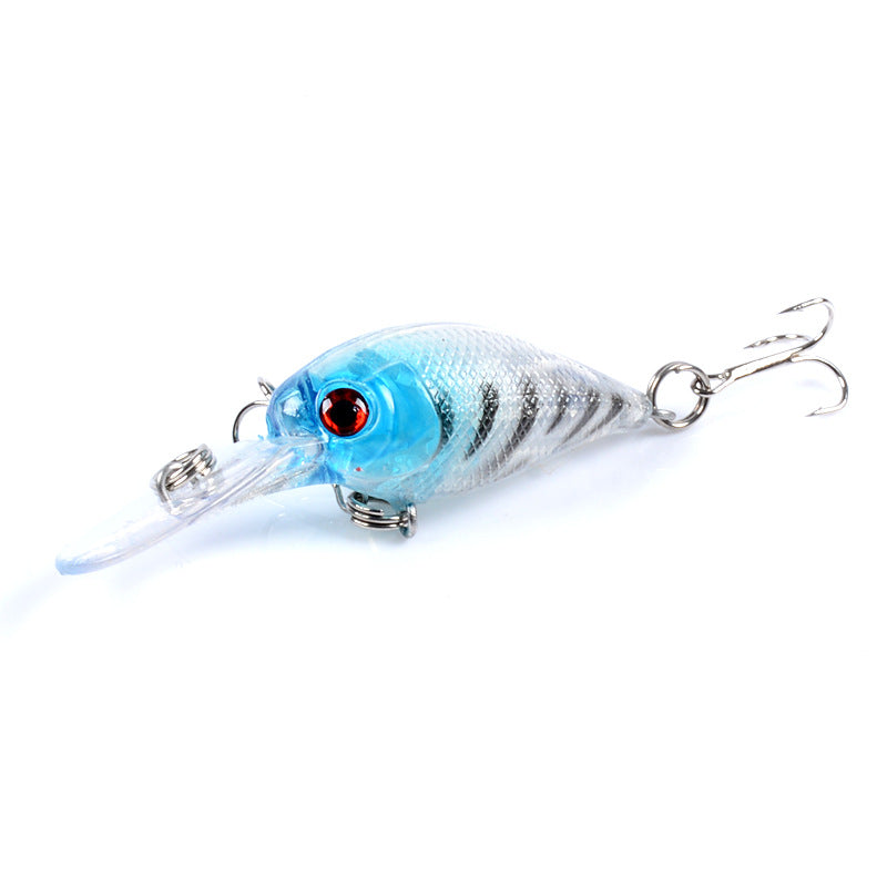Durable ABS Hard Plastic Fishing Lures 7.5cm 9x Colors for Saltwater/Freshwater