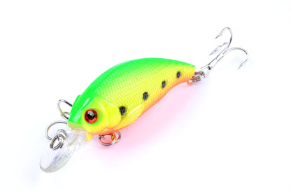 Durable ABS 7.5cm Popper Crank Bait Fishing Lure 4 Colors for Saltwater/Freshwater