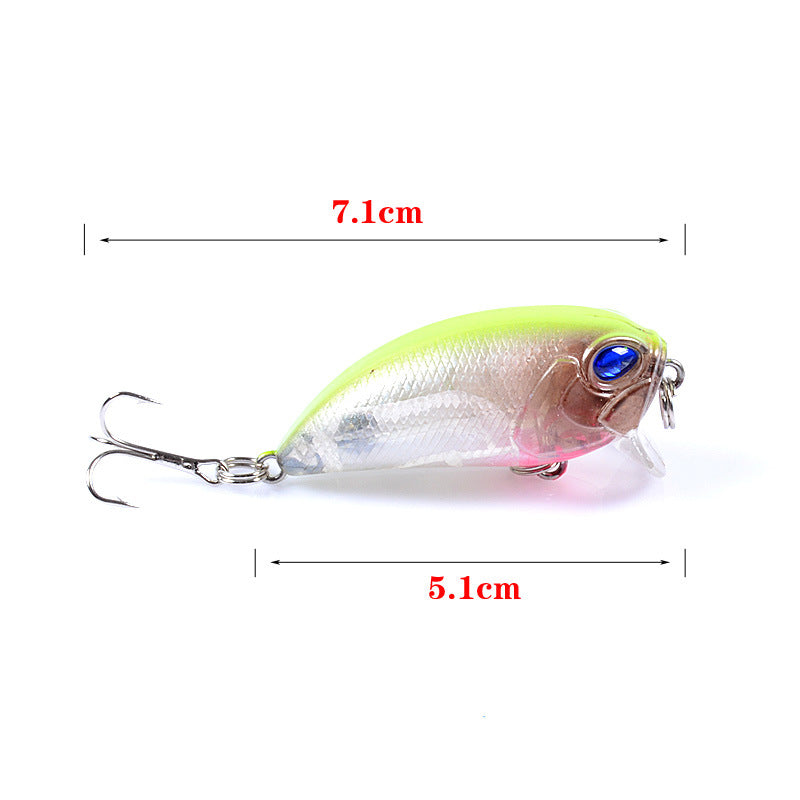 6x Popper Crank Fishing Lure 5.1cm 7.15g for Saltwater & Freshwater Tackle - SuperSaverAU - view 3