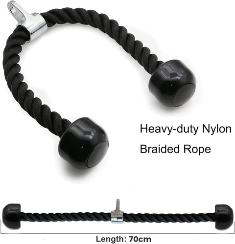 Tricep Rope Fitness Gym Pulley Pull Down Rope Cable Machine Attachment Pull down Rope - SuperSaverAU - view 2