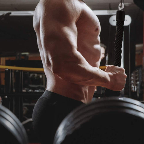 Single Grip Tricep PullDown Rope Cable Attachment Pull Down Rope Tricep Rope Pully - SuperSaverAU - view 2