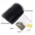 Cat Self Groomer Wall Corner Scratcher Comb with Catnip, 13cm x 8cm x 5cm - SuperSaverAU - view 2