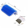 Cat Self Groomer Wall Corner Scratcher Comb with Catnip, 13cm x 8cm x 5cm - SuperSaverAU - view 3