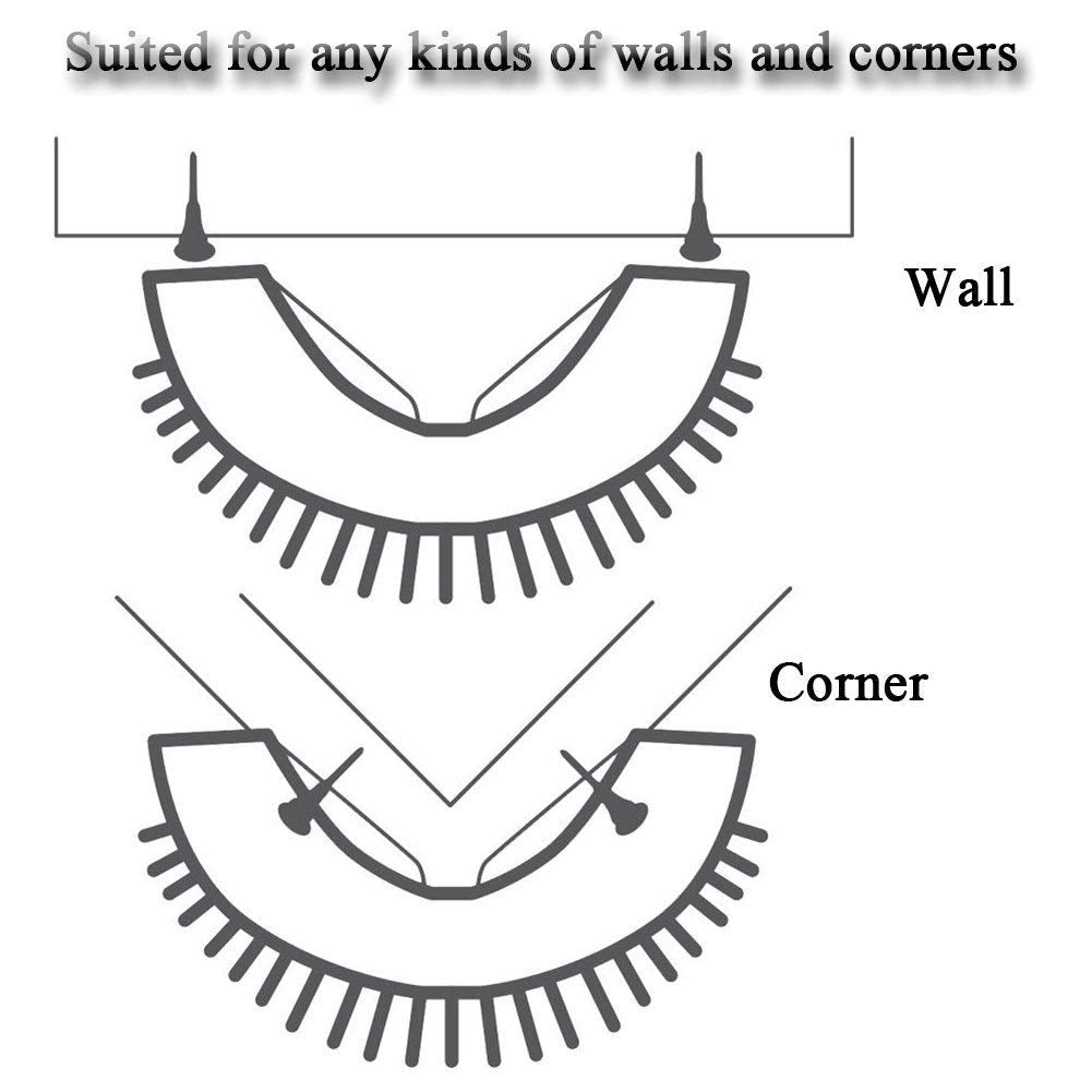 Cat Self Groomer Wall Corner Scratcher Comb with Catnip, 13cm x 8cm x 5cm - SuperSaverAU - view 6