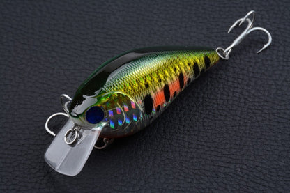 Durable ABS 8cm Popper Crank Bait Fishing Lure 6x Saltwater Surface Tackle