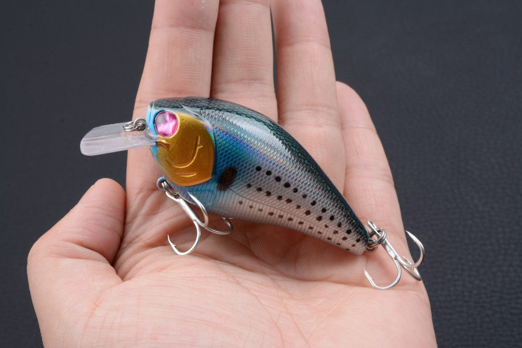 Durable ABS 8cm Popper Crank Bait Fishing Lure 6x Saltwater Surface Tackle