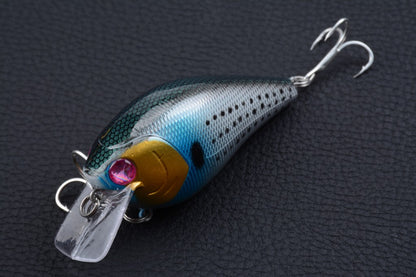 Durable ABS 8cm Popper Crank Bait Fishing Lure 6x Saltwater Surface Tackle