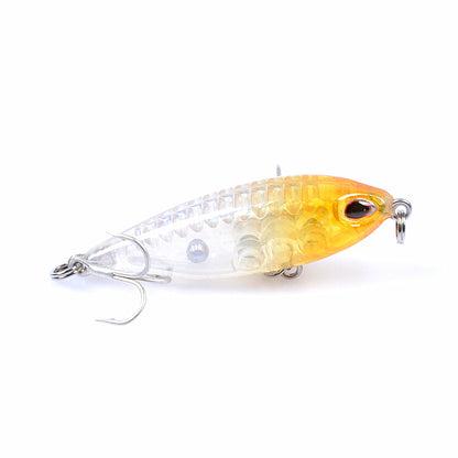 8x 4.8cm Pencil Minnow Fishing Lures, Durable ABS, Sharp Hooks, 8 Colors