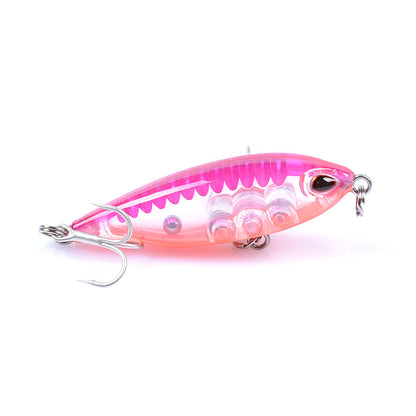 8x 4.8cm Pencil Minnow Fishing Lures, Durable ABS, Sharp Hooks, 8 Colors