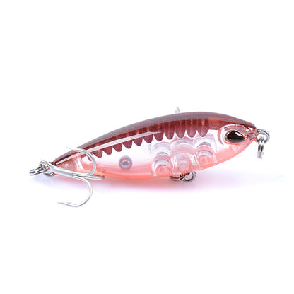 8x 4.8cm Pencil Minnow Fishing Lures, Durable ABS, Sharp Hooks, 8 Colors