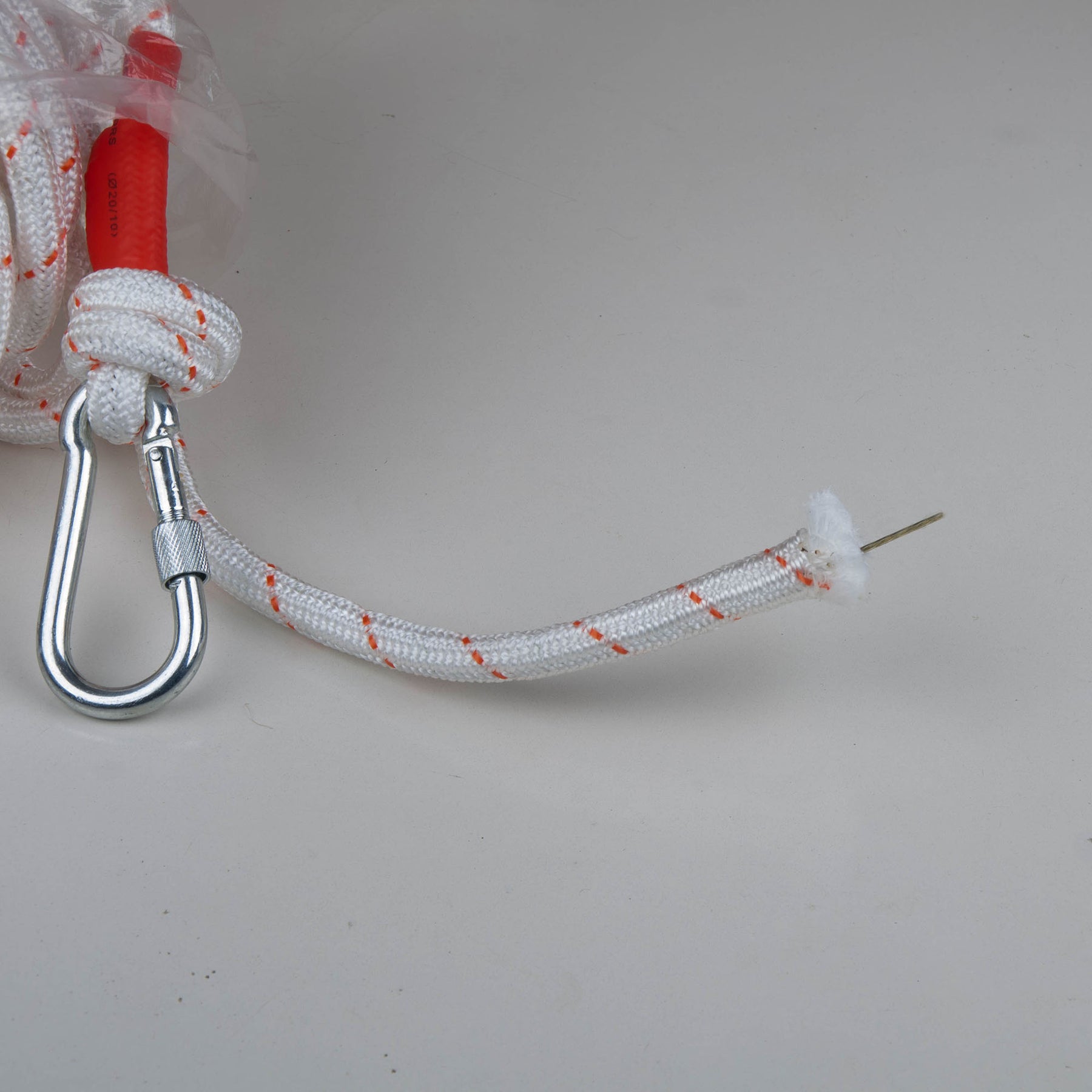 Premium White 12mm x 10m Nylon Safety Rope with Steel Core