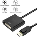 Premium Black DisplayPort Male to DVI Female Adapter Cable
