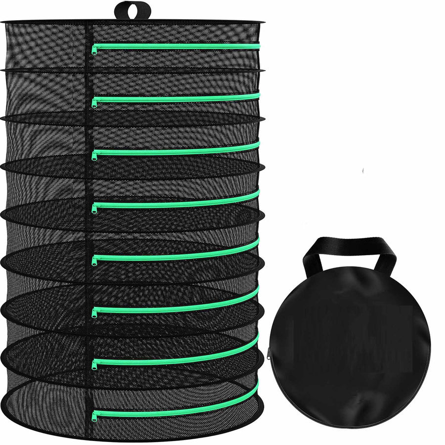 Premium 8-Layer Foldable Mesh Drying Rack - 162cm