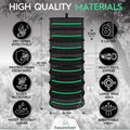Premium 8-Layer Foldable Mesh Drying Rack - 162cm
