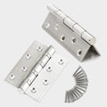 304 Stainless Steel Hinges 10cm x 7.6cm - Easy Install, 2 Pack - SuperSaverAU - view 1