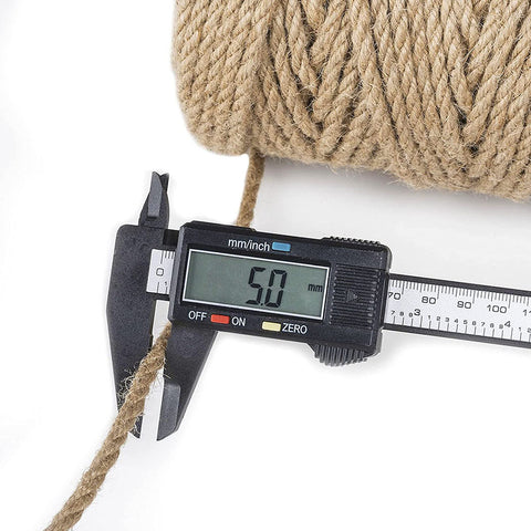 Premium Natural Jute Twine 100m 5mm Eco-Friendly Heavy-Duty Crafting Rope - SuperSaverAU - view 1