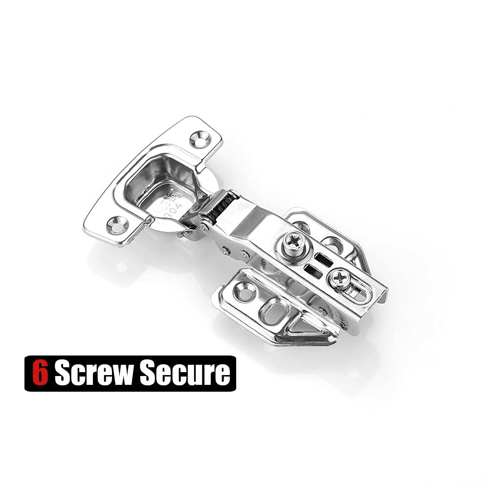 RUSTPROOF 304 Stainless Steel 8 Pack Cabinet Hinges 100° Soft Closing