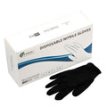 100x Nitrile Black Industrial Mechanic Tattoo Food Disposable Gloves Large - SuperSaverAU - view 1
