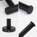 Black Wall Mount Toilet Paper Holder, 304 Stainless Steel, 75mm x 155mm x 25mm - SuperSaverAU - view 3