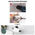 Black Wall Mount Toilet Paper Holder, 304 Stainless Steel, 75mm x 155mm x 25mm - SuperSaverAU - view 5