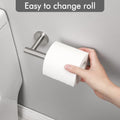 Brushed Silver Toilet Paper Holder, SUS304 Stainless Steel, 75mm x 155mm x 25mm - SuperSaverAU - view 5