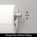 Brushed Silver Toilet Paper Holder, SUS304 Stainless Steel, 75mm x 155mm x 25mm - SuperSaverAU - view 6