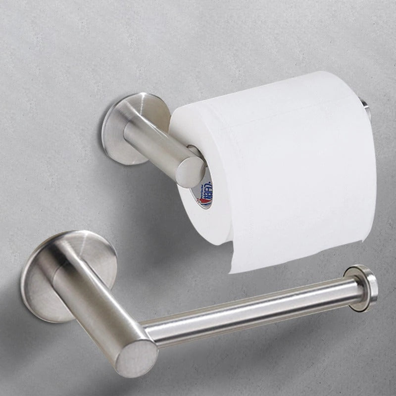 SUS 304 Stainless Steel Toilet Paper Holder, Self-Adhesive, Brushed Finish - SuperSaverAU - view 4