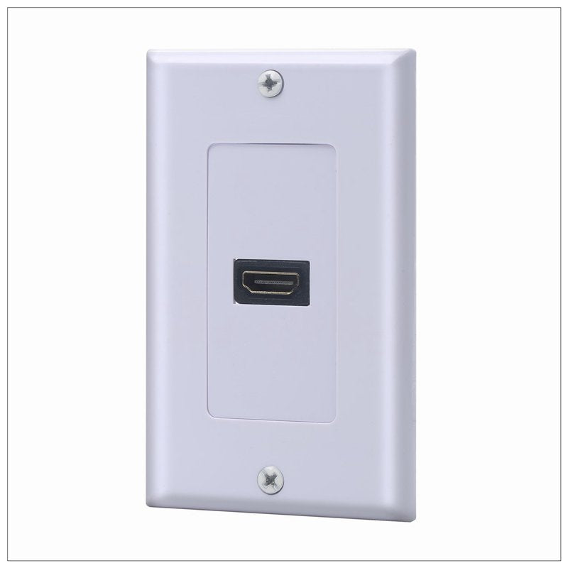 Premium 1 Port HDMI Wall Plate with 4K UHD 3D Support