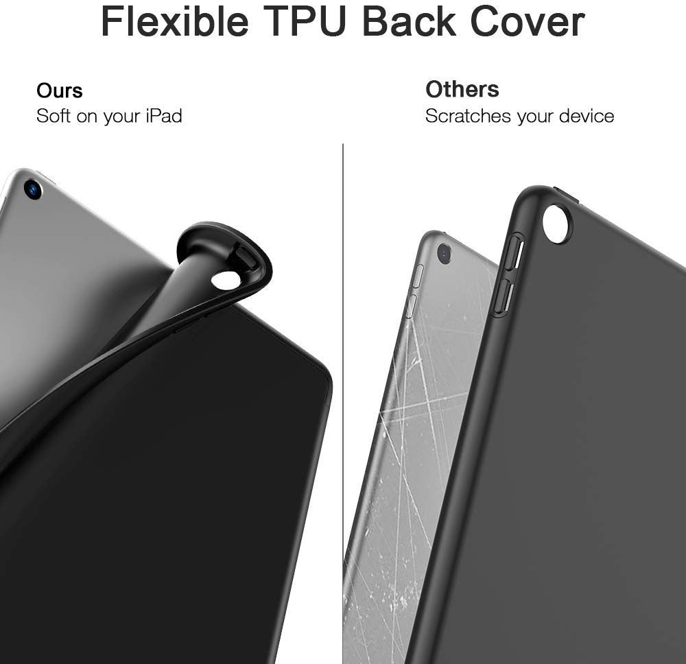 iPad 10.2 inch 2019 Slim Smart TPU Case with Pencil Holder, Lightweight & Heat Dissipation - SuperSaverAU - view 2
