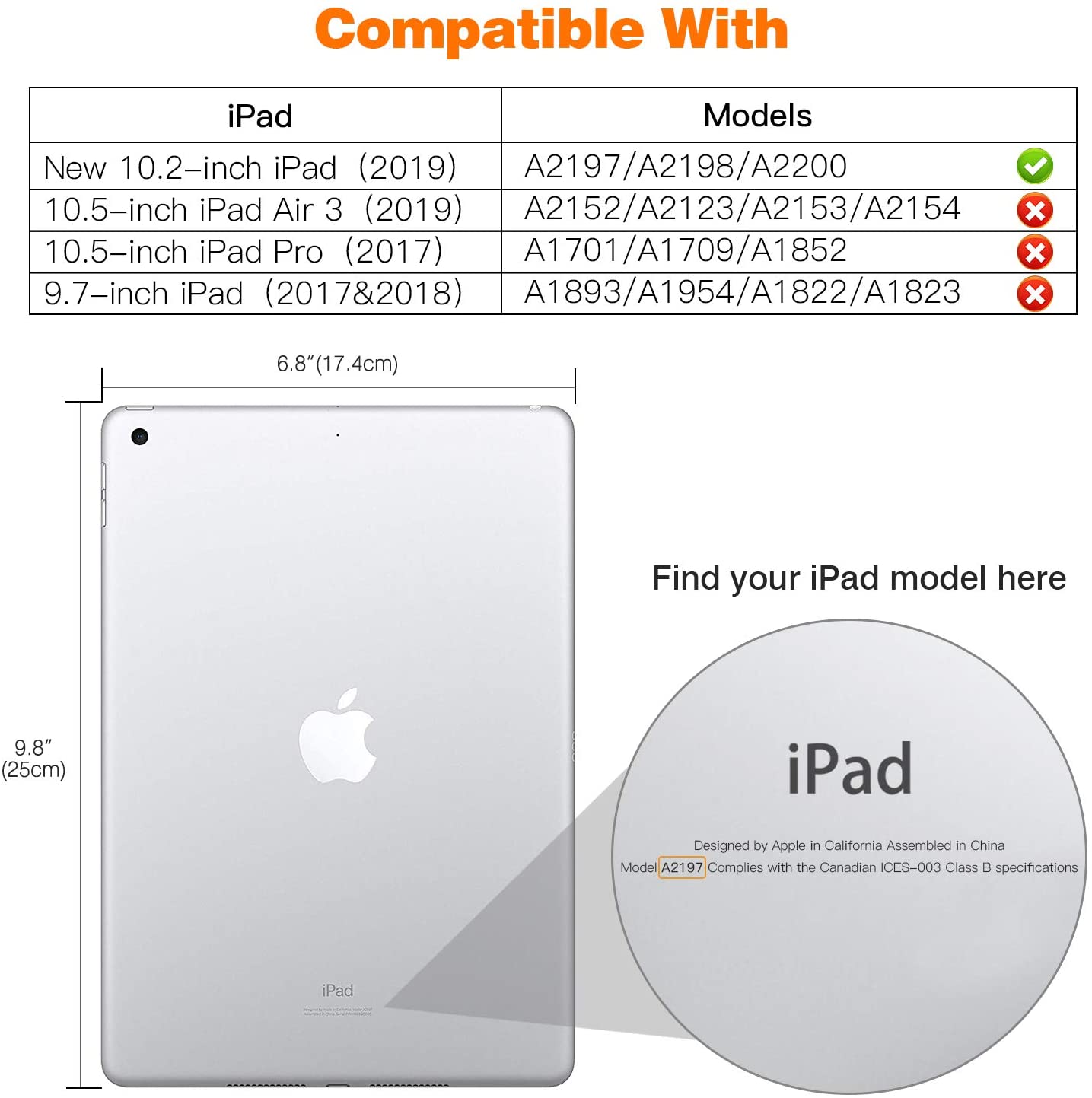 iPad 10.2 inch 2019 Slim Smart TPU Case with Pencil Holder, Lightweight & Heat Dissipation - SuperSaverAU - view 3